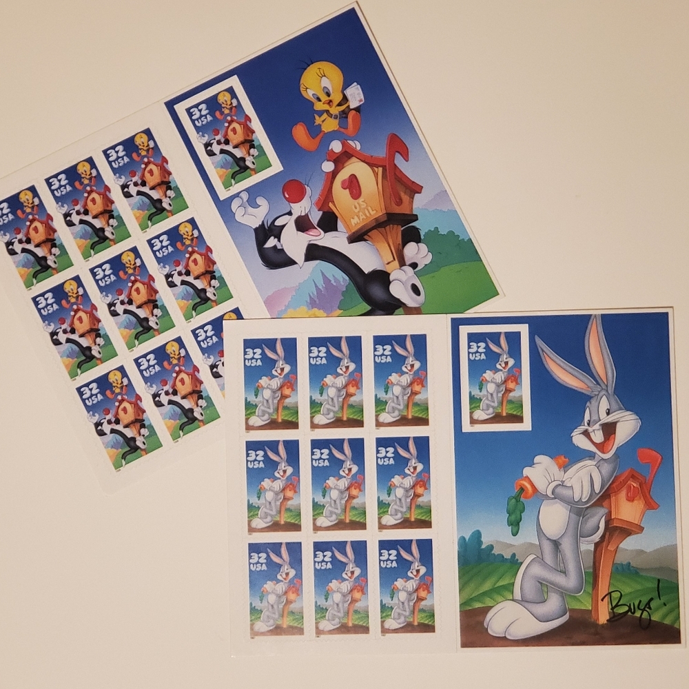USPS 1990s Looney Toons Collectible Stamps Set